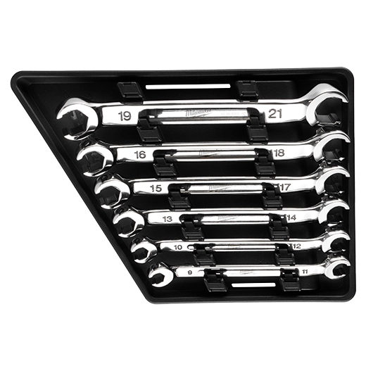Juego 6 Llaves Combinadas Doble Boca 9 a 19mm Milwaukee 4822-9471
