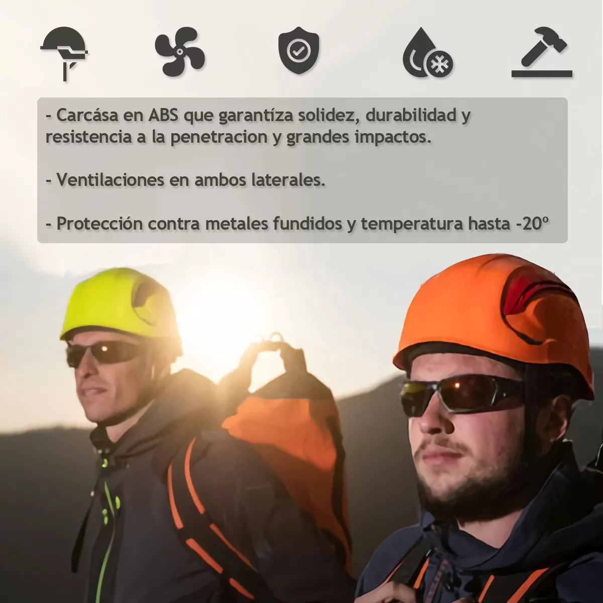 Casco Blanco de Altura Ventilado ABS Ajustable Deltaplus Granite Wind