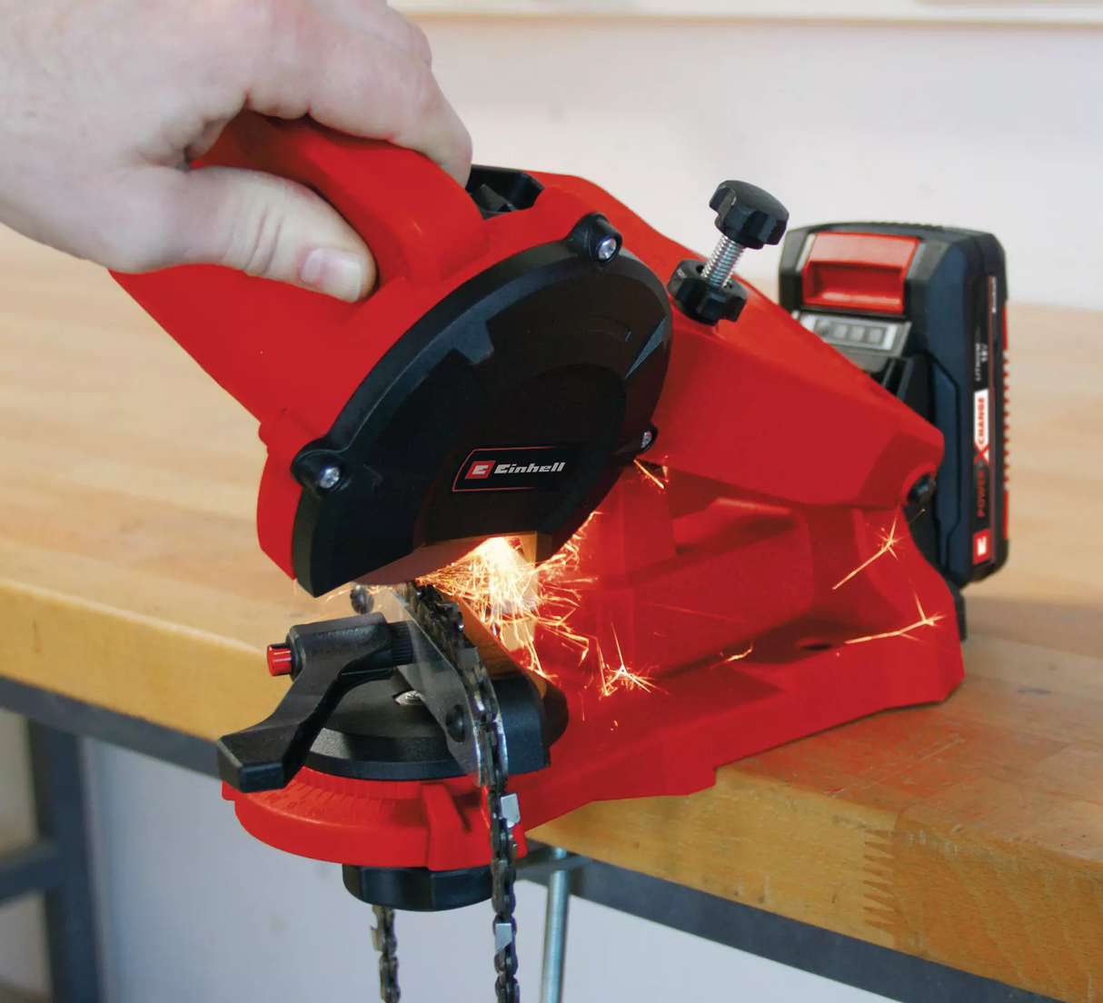 Afilador de Cadenas de Motosierra a Batería Einhell  Ge-Cs 18 Li