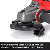 Amoladora Inalám 115mm 700w Einhell AXXIO 18/115 SOLO