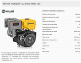 Motor Horizontal Naftero 13 HP Eje 1'' Arranque MANUAL 390cc NIWA MNW-130