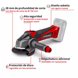 Amoladora Inalámbrica 115mm Experta Einhell TE-AG 18/115 Li SOLO