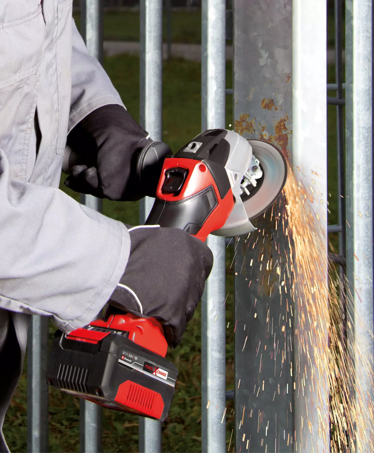 Amoladora Inalámbrica 115mm Experta Einhell TE-AG 18/115 Li SOLO