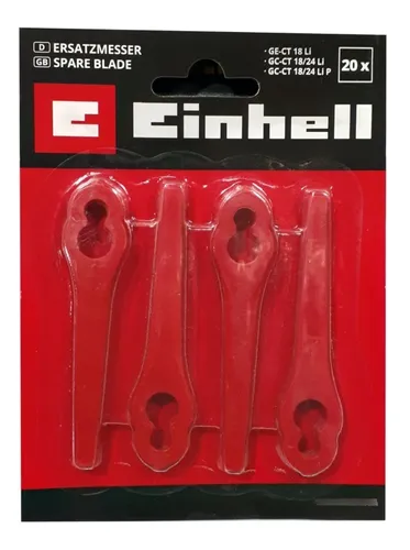 Juego de 20 Cuchillas de Repuesto 60mm Para Bordeadoras Einhell 3405730