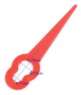 Juego de 20 Cuchillas de Repuesto 60mm Para Bordeadoras Einhell 3405730
