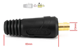 Conector Macho 13 Mm 35-50 Para Soldadora Electrodo Tig