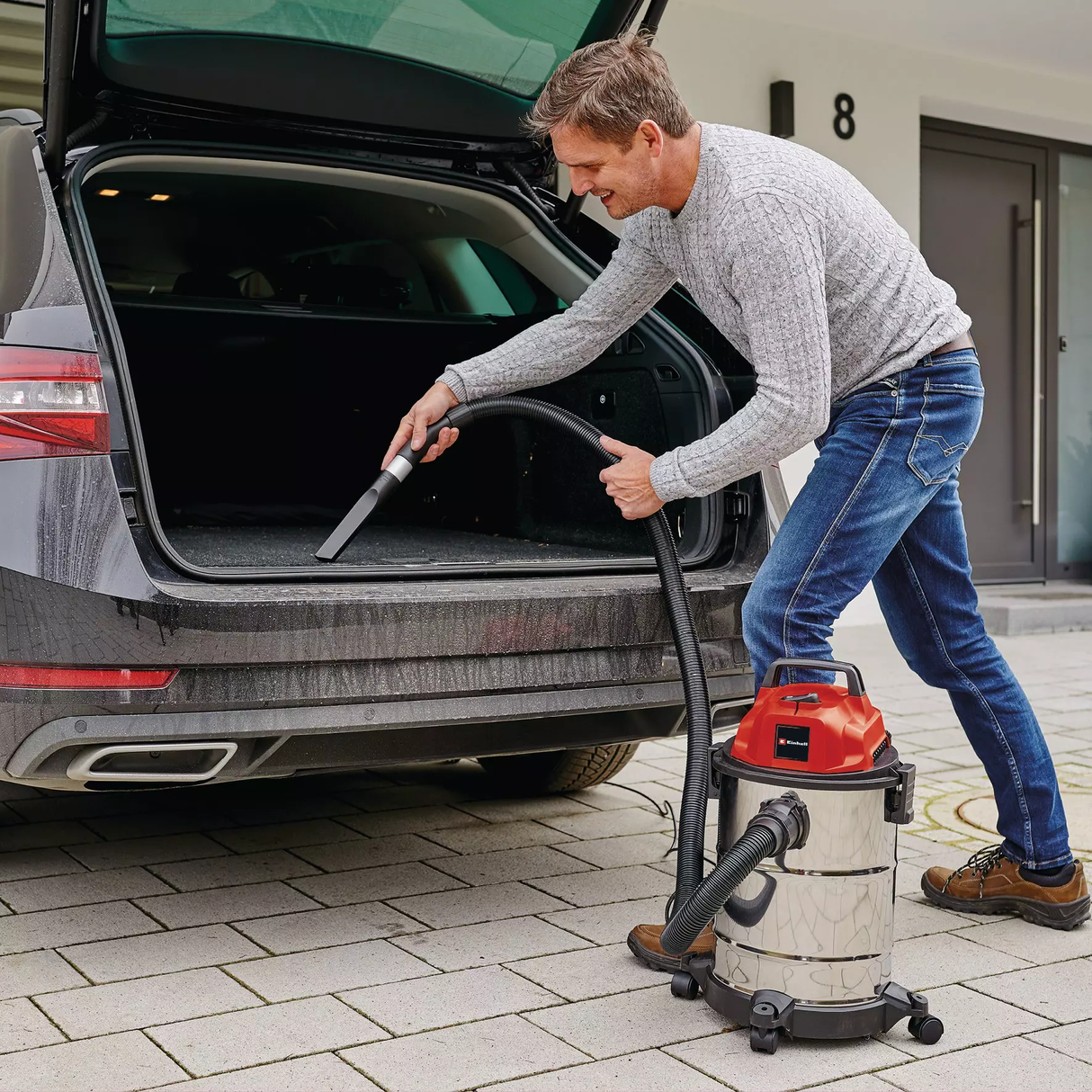 Aspiradora Tambor Seco/Húmedo 1250w 20L 4,5m Einhell TC-VC 1820 S