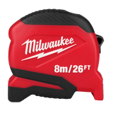 Cinta Métrica y Pulgadas 8m x 25mm Ancha MILWAUKEE-4822-1726