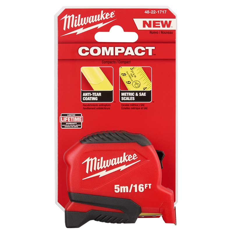 Cinta Métrica Milwaukee 48-22-1717 5m De Largo