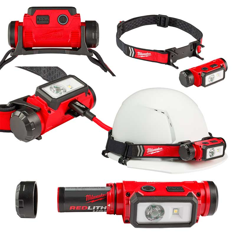 Vincha Linterna LED USB-C 600Lm Milwaukee 2163-21