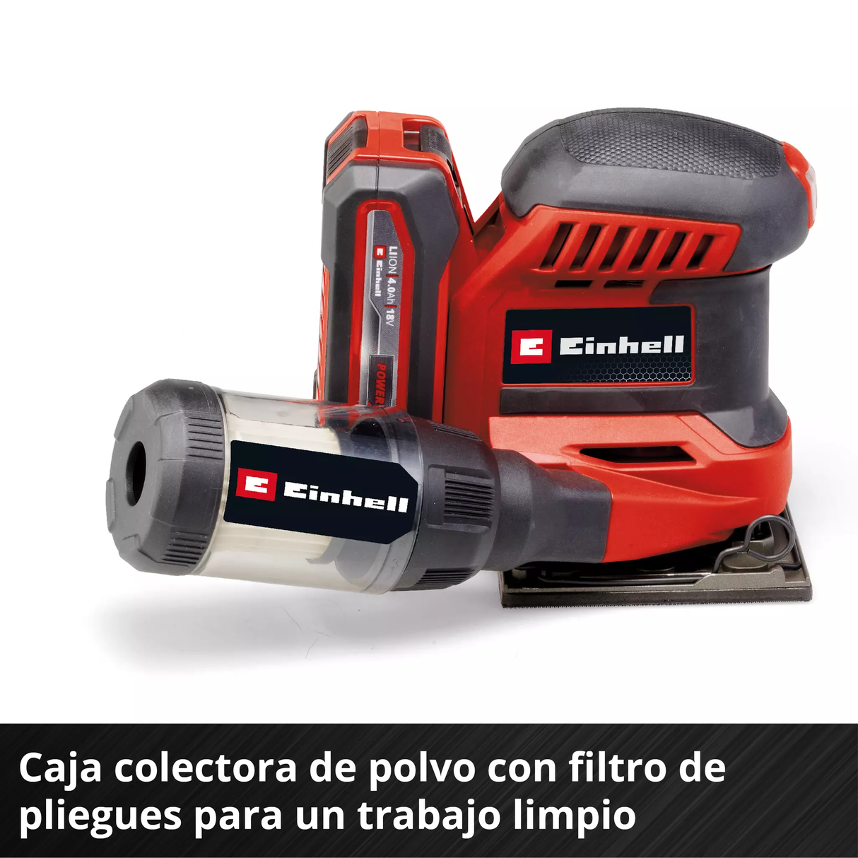 Lijadora Inalámbrica de 3 Bases Multilijadora Einhell TE-OS 18/113 3X LI SOLO