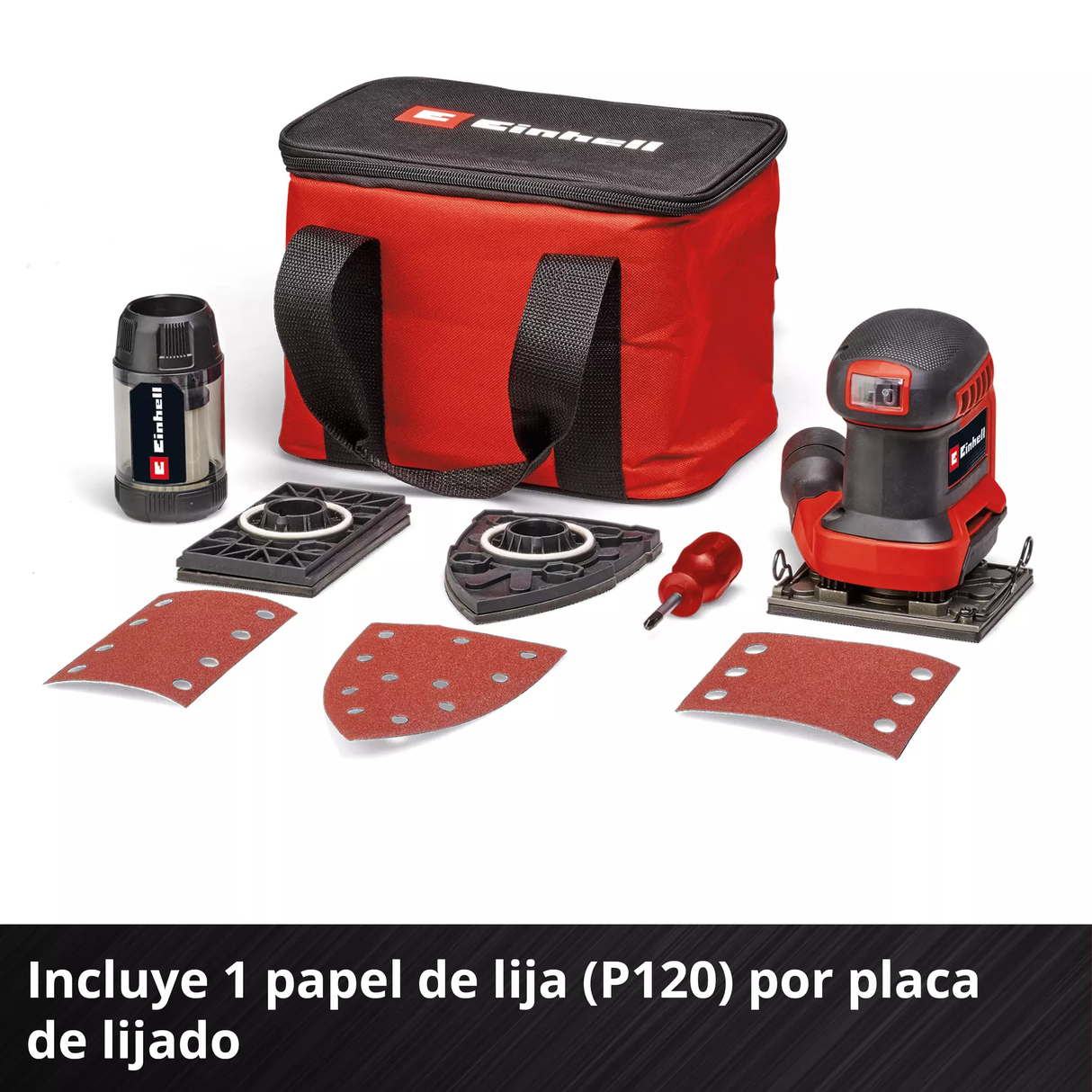 Lijadora Inalámbrica de 3 Bases Multilijadora Einhell TE-OS 18/113 3X LI SOLO