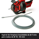 Limpia Tubería Destapa Cañería Batería 2,5 + Cargador Einhell TE-DA 18/760