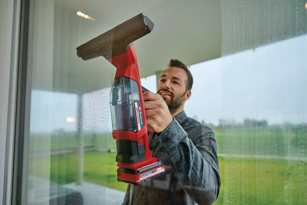 Limpiador De Vidrios Inalámbrico 28cm 300ml Einhell Brillanto SOLO