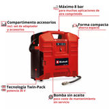 Compresor Inalámbrico Einhell Te-ac 36/8