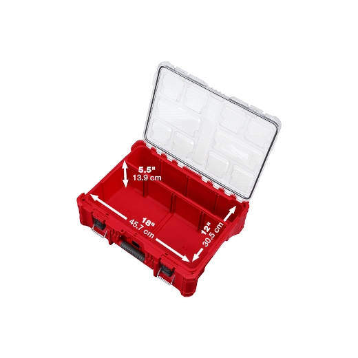 Caja Organizadora Alta con Divisores Packout Milwaukee 4822-8432