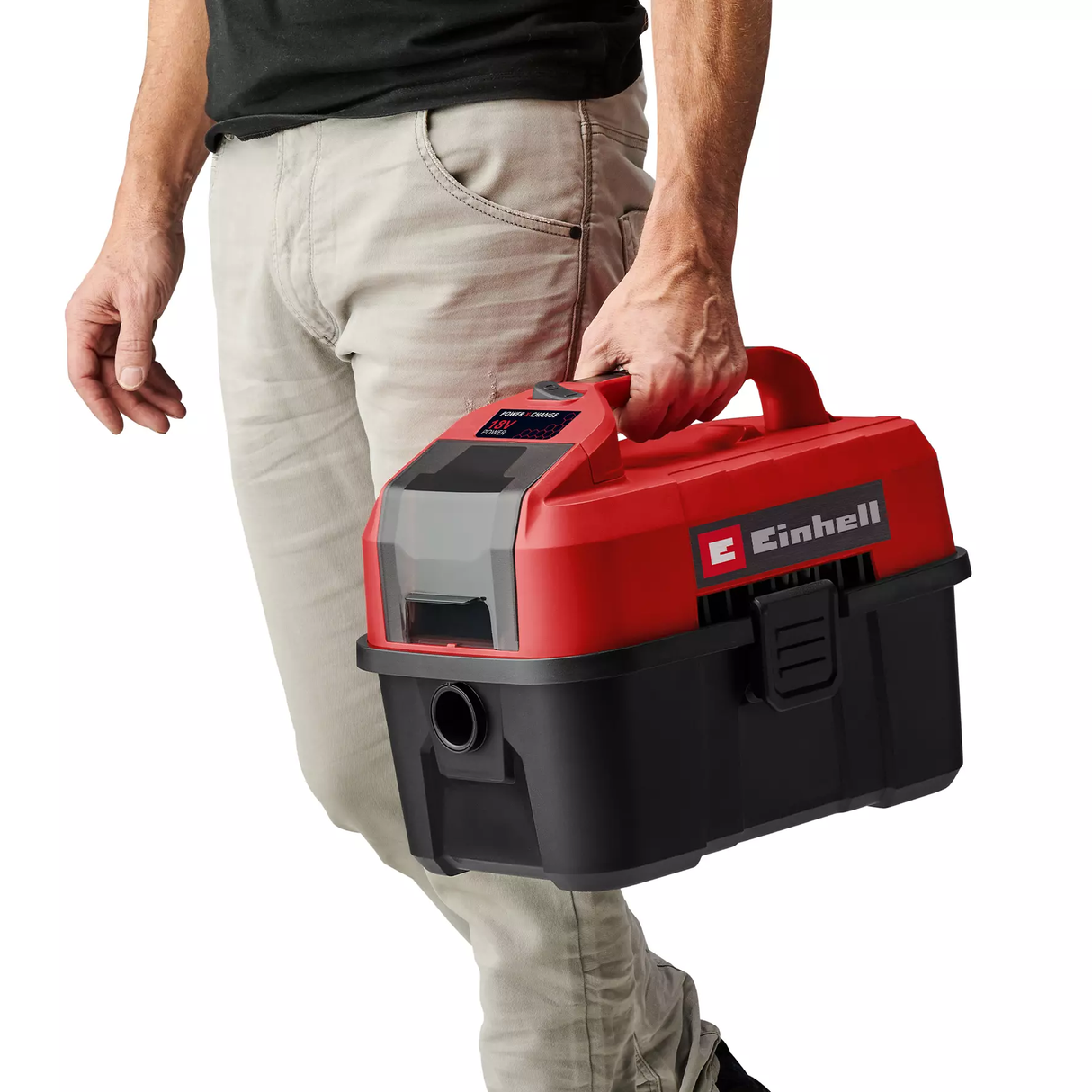 Aspiradora Sopladora Inalám Seco/Húmedo 90mbar 10L Einhell TE-VC 18/10 Li SOLO