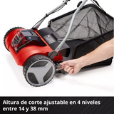 Cortacésped Helicoidal Inalám 400m2 45L Einhell GE-HM 18/38 Li SOLO