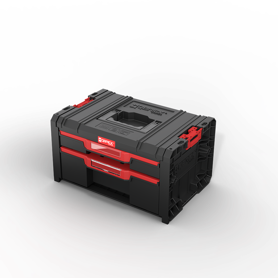 Qbrick-System-PRO-Drawer-SET5 taller mecanico cajon 2 cajones