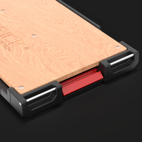 Compatibilidad de mesa Qbrick con cajas organizadoras Pro y Two apiladas