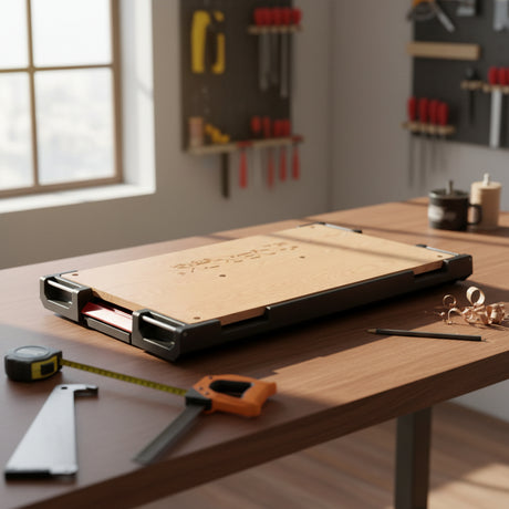 Portabilidad de mesa Qbrick con diseño plegado compacto para transporte