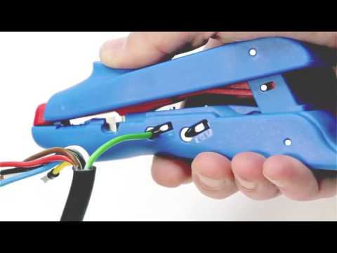 Pinza Pelacables para Desaislar y Crimpear Terminales TIFF No. 300 Weicon