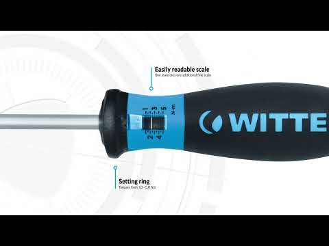 Destornillador Dinamométrico Witte Pro BitDrive Torque 1/4" – 1.0 a 5.0 Nm