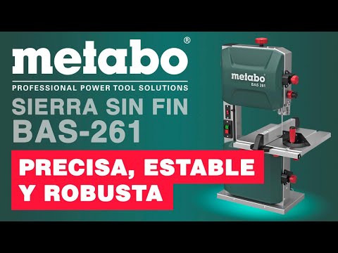 Sierra Sin Fin de Banco para madera 1712mm 400w LED Metabo BAS 261
