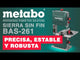Sierra Sin Fin de Banco para madera 1712mm 400w LED Metabo BAS 261