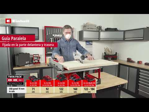 Sierra De Mesa Banco Inalámbrica 210mm 36v Einhell TE-TS 36/210 Li SOLO