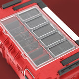 Organizador superior con divisiones de la caja Qbrick Prime 250 para herramientas pequeñas