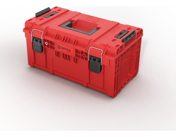 Caja organizadora modular Qbrick Prime 250 de 26 litros cerrada, vista frontal completa