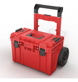 Detalle de ruedas resistentes del carro de herramientas Qbrick Prime 37L