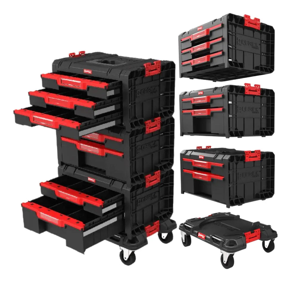 Capacidad total de almacenamiento del organizador Qbrick Pro Modular de 6 cajones