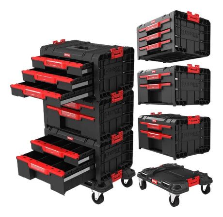 Capacidad total de almacenamiento del organizador Qbrick Pro Modular de 6 cajones