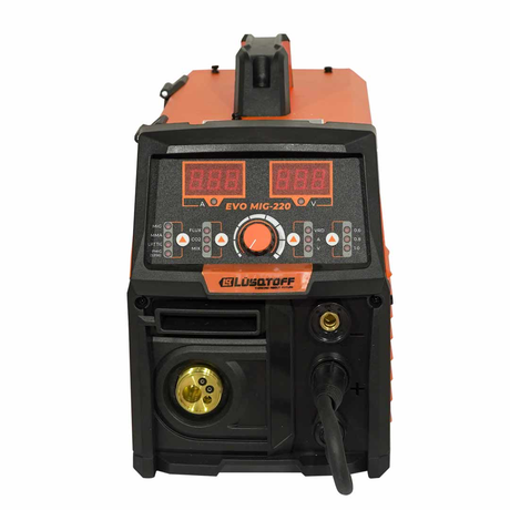 Soldadora Inverter Lusqtoff EVO-MIG-220 multi-proceso - MIG MAG 200A y MMA 180A con torcha Euro acople