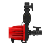 Vista lateral de la bomba presurizadora Rowa Tango SFL 14, mostrando detalles del motor y conexiones