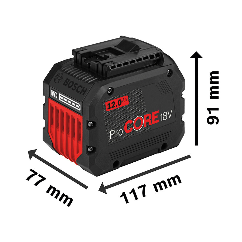 Batería de iones de litio Bosch ProCORE 18V 12,0 Ah