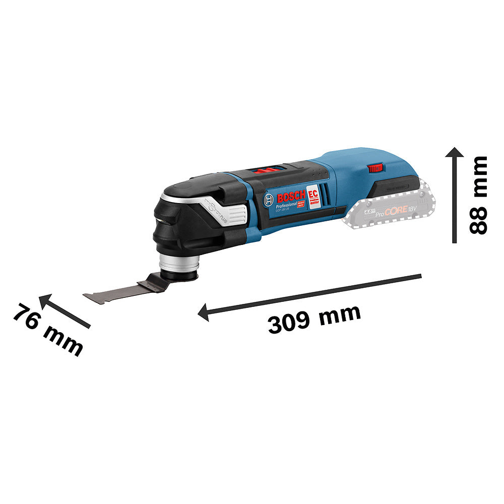 Multicortadora inalámbrica Bosch GOP 18V-28, 18V SB