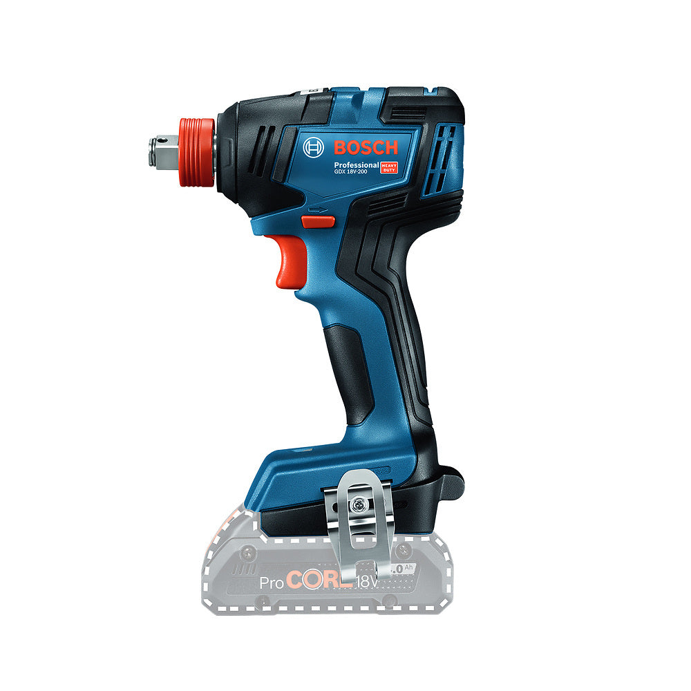 Llave de impacto inalámbrica ¼ y ½" Bosch GDX 18V-200 18V SB