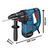 Martillo perforador Bosch GBH 3-28 DRE 800W 220V en maletín