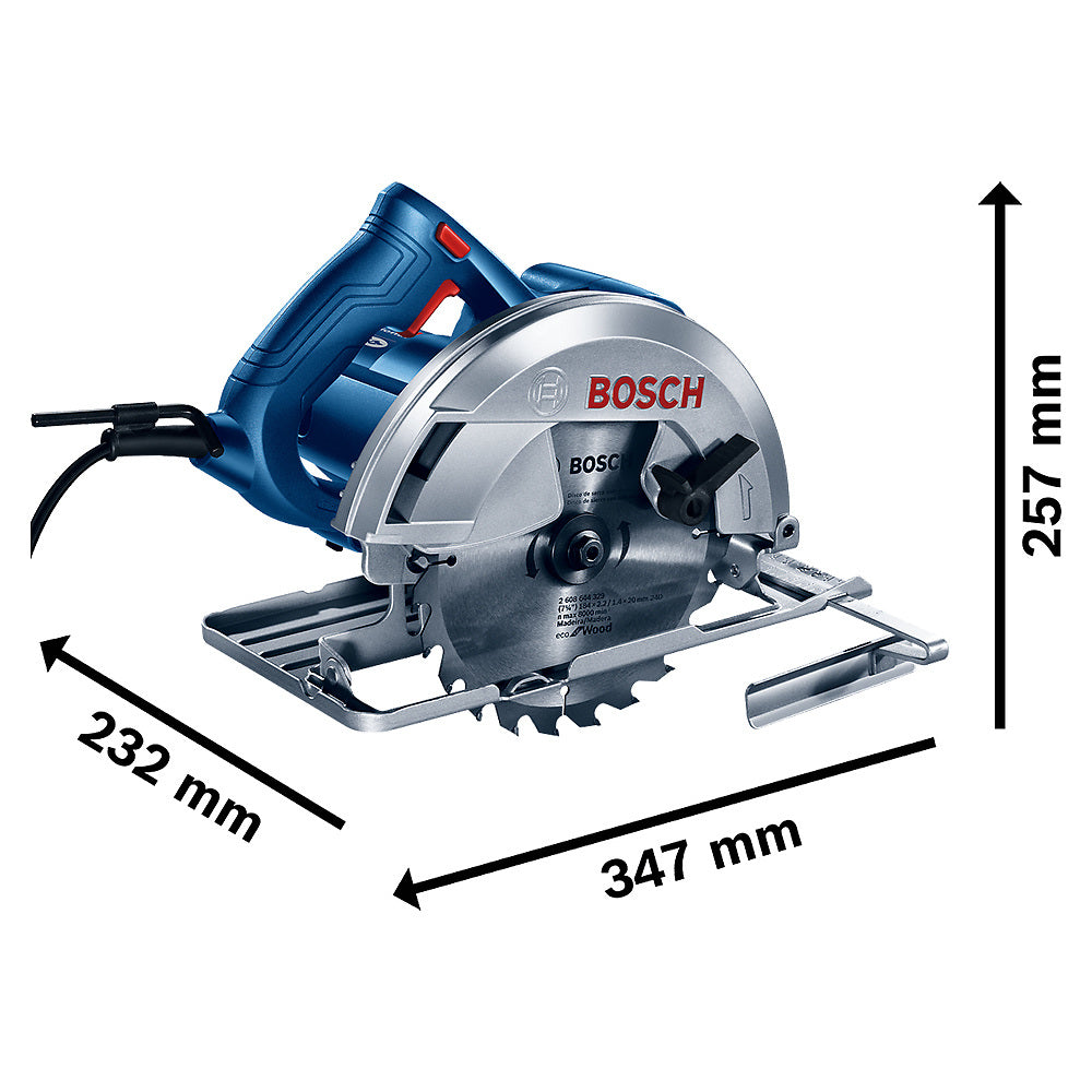 Sierra Circular Bosch GKS 150 1500W 220V con disco y bolso