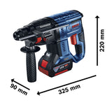 Martillo perforador Bosch GBH 180-LI 18V 2 baterías+maletín