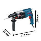 Martillo perforador Bosch GBH 2-28 D 850W 220V, en maletín