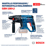 Martillo perforador inalámbrico Bosch GBH 180-LI Brushless