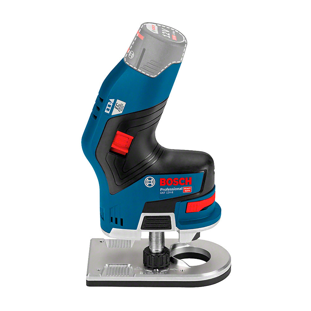 Fresadora inalámbrica Bosch GKF 12V-8, 12V SB