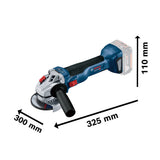 Amoladora inalámbrica de 5" Bosch GWS 18V-10 18V SB