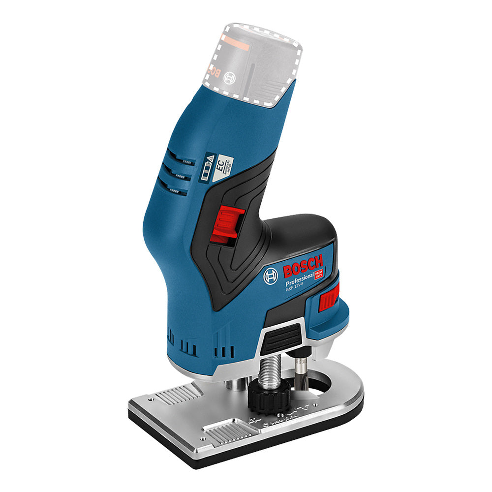 Fresadora inalámbrica Bosch GKF 12V-8, 12V SB