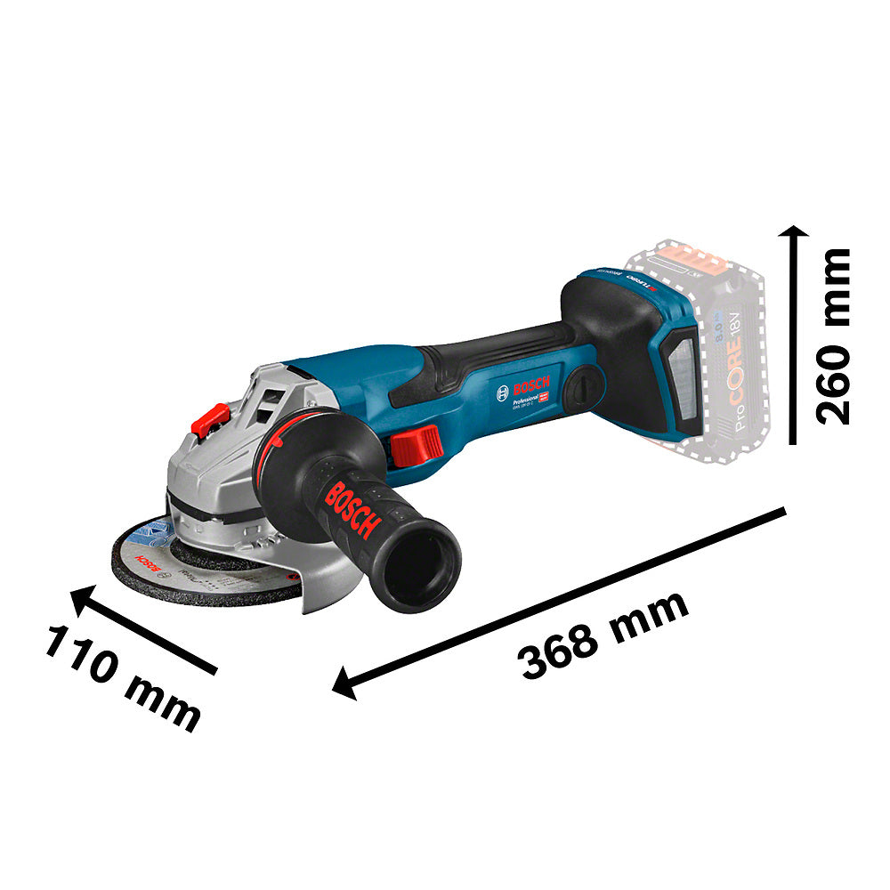 Amoladora angular inalámbrica 5" Bosch GWS 18V-15 C 18V SB