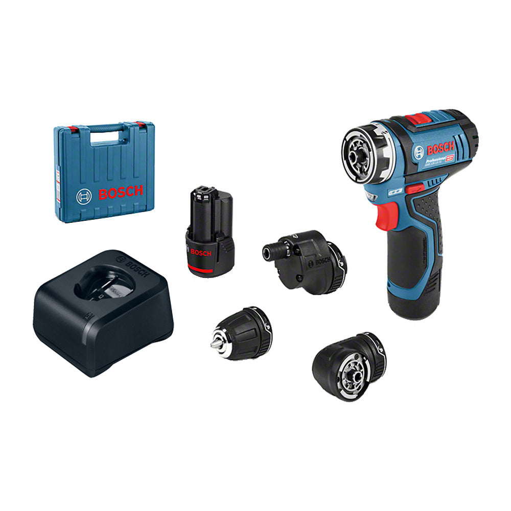 Taladro atornillador Bosch GSR 12V-15 FC 12V 2 bat+maletín